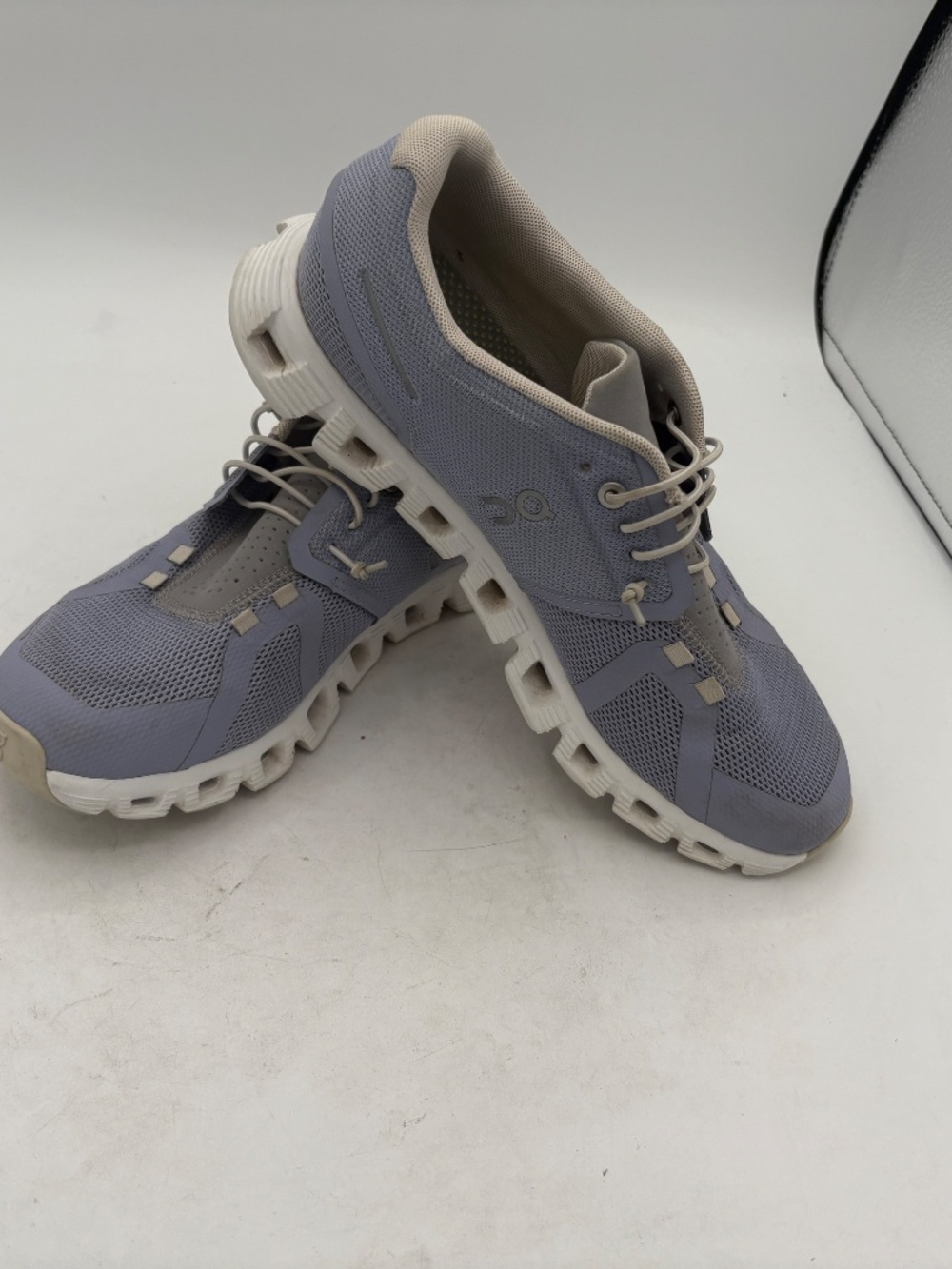 On Cloud 5 Slip On Running Shoe Purple White Size 9.5 w/ Aetrex Train Orthotics - Picture 3 of 15